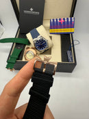 Vacheron Constantin Overseas Aço/Rose 40mm, Mostrador Preto