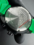 Tag Heuer F1 Cronometro 42mm Aço Mostrador Verde, Pulseira Borracha