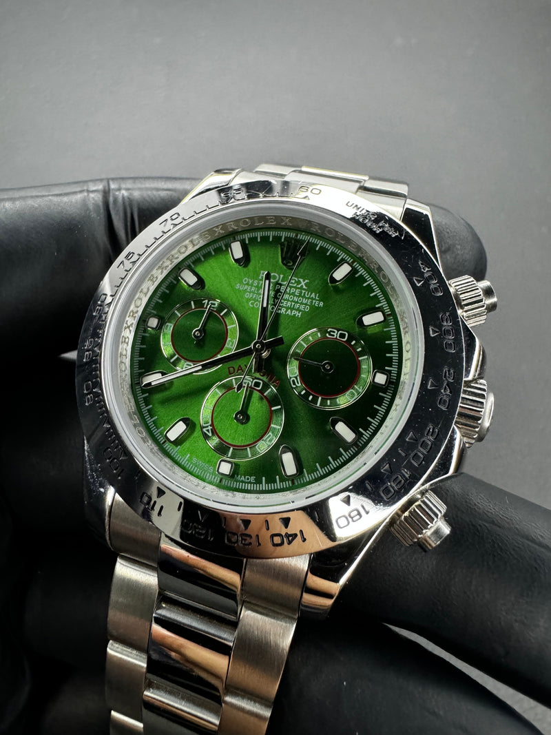 Rolex Daytona 40mm Aço, Mostrador verde