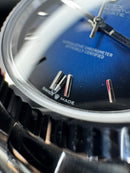 Rolex Day-Date 40mm Mostrador Azul Luneta Canelada
