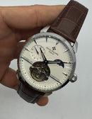 Patek Phillippe Turbilhão Perpetuo 42mm Aço, Pulseira Couro