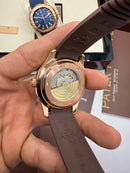 Patek Philippe Aquanaut 41mm Aço/Rose Mostrador Marrom