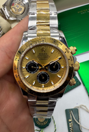 Rolex Daytona 40mm Aço/Dourado, Mostrador Dourado