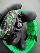 Tag Heuer F1 Cronometro 42mm Aço Mostrador Verde, Pulseira Borracha