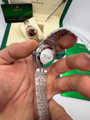 Rolex Datejust 36mm/31mm Aço - Mostrador Prata - Puls. Jubilee - CLONE