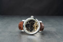 Patek Phillippe Turbilhão 42mm Aço Mostrador Branco