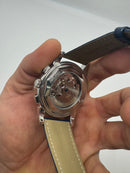 Patek Phillippe Fases da Lua 42mm Aço, Pulseira Couro