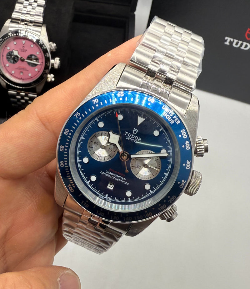 Tudor Black Bay Chrono Aço 41mm, Mostrador Azul - Jubilee