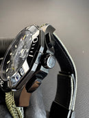 Tag Heuer Aquarecer Calibre 16 Aço OxBlack 43mm, Mostrador Preto, Puls. Lona
