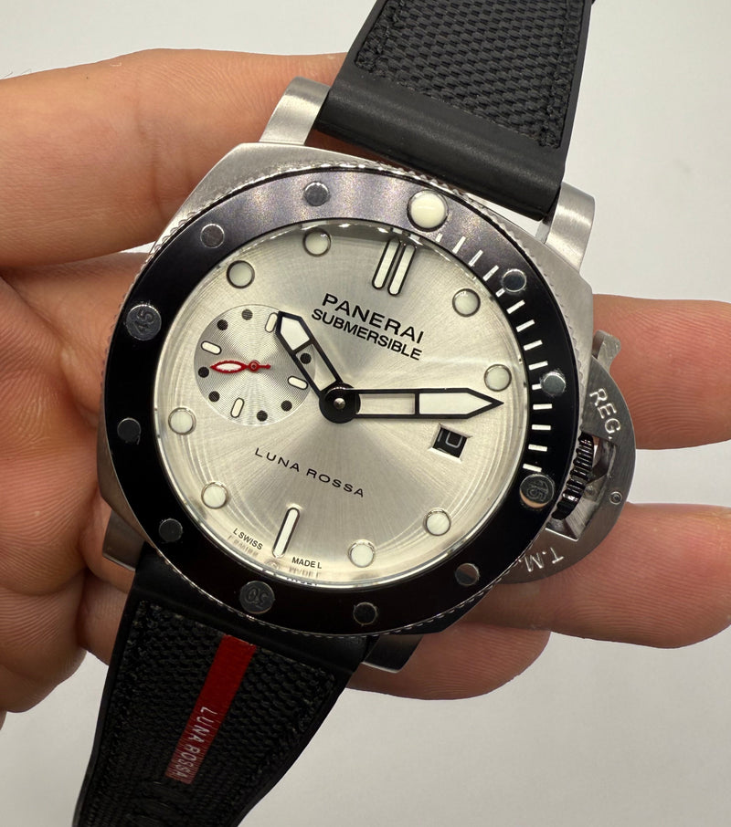 Panerai Luminor Submersible 44mm Aço LUNA ROSSA, Puls. Nylon