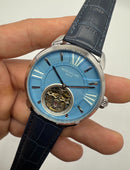 Patek Philippe Classic Turbilhão 44mm Aço, Pulseira Couro