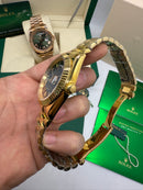 Rolex Day-Date Presidente 40mm Dourado Mostrador Preto