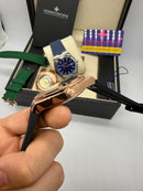 Vacheron Constantin Overseas Aço/Rose 40mm, Mostrador Preto