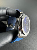 Hublot Classic Fusion 45mm Aço Mostrador Azul Bisel Aço, Puls. Borracha