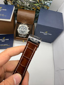 Breitling Navitimer 42mm Aço Pulseira Couro