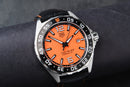 Tag Heuer F1 43mm Aço Mostrador Laranja Luneta Preta