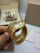 Bvlgari Serpenti Tubogas 02 Voltas 35mm Aço/Dourado Mostrador Prata