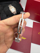 Cartier Panthère - Aço/Rose - 23mm/29mm - Mostrador Branco