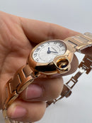 Ballon Bleu de Cartier - Aço/Rose - 33mm - Mostrador Tradicional