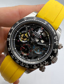 Rolex Daytona La Montoya Aço 40mm - Mostrador Preto  Pulseira OysterFlex