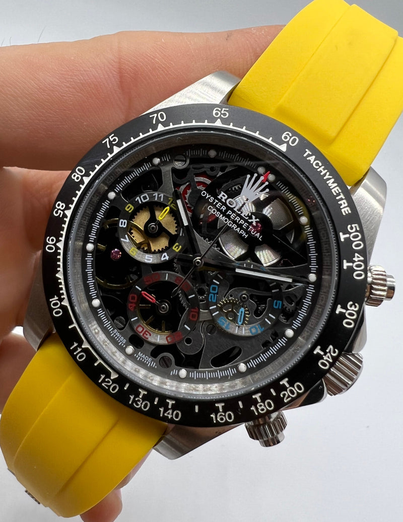 Rolex Daytona La Montoya Aço 40mm - Mostrador Preto  Pulseira OysterFlex