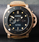 Panerai Submersible 47mm Aço Mostrador Preto Luneta Preta