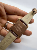Cartier Relógio Tank Française Aço/Rose 39mm/36mm - Couro