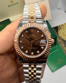Rolex Date-Just 31mm Aço/Rose Pulseira Jubilee