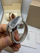 Bvlgari Serpenti Tubogas 01 Volta 35mm Aço Mostrador Preto - Cravejado