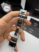 Tudor Black Bay Pro GMT 39mm - Aço - Mostrador Branco