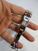Rolex DateJust 41/36mm Aço/Dourado Mostrador Dour. Luneta Canelada