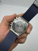 Hublot Big Bang 44mm Aço Mostrador Azul Esqueleto