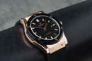 Hublot Classic Fusion 45mm Rosé Mostrador Preto Bisel Preto