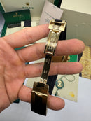 Rolex Daytona 40mm Aço/Dourado Mostrador Branco Luneta Preta