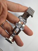 Cartier Santos 40mm - Aço/Dourado Mostrador Branco - Pulseira Aço