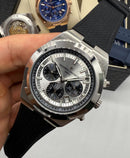 Vacheron Constantin Overseas Crono Aço 41mm, Mostrador Prata