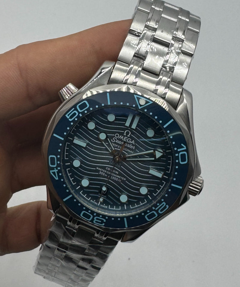 Omega Seamaster Co-Axial 40mm Mostrador Cinza