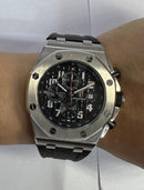 Audemars Piguet Royal Oak Offshore 44mm Mostrador Preto Bezel Aço