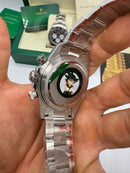 Rolex Daytona Oyster Aço 40mm - Mostrador Azul Glacial - CLONE