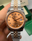 Rolex Date-Just 31mm Aço/Rose Pulseira Jubilee