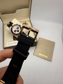 Bvlgari Aluminium Crono 41mm - Aço/Rose - Mostrador Preto
