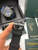 Audemars Piguet Royal Oak Offshore 44mm Mostrador Preto Bezel Aço/Rose