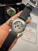 Panerai Luminor Marina 44 mm Aço Mostrador Verde - Pulseira Couro Croco