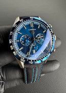 Tag Heuer Carrera Aço 43mm, Mostrador Azul, Puls. Lona