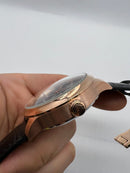 IWC Portugieser Automático Aço/Rose 42mm Pulseira de Couro