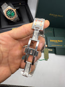 Audemars Piguet Royal Oak 41mm Aço/Rose Mostrador Verde