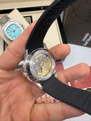 Patek Philippe Aquanaut 42,2mm Aço Mostrador Preto - CLONE