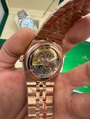 Rolex Oyster Perpetual Land‑Dweller 40mm Rose, Mostrador Prata