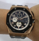 Audemars Piguet Royal Oak Offshore 44mm Mostrador Preto Bezel Aço