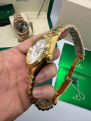 Rolex Day-Date Presidente 40mm Dourado Mostrador Branco